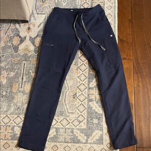 Figs Navy Straight Leg Pants